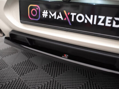 Maxton Design Gloss Black Central Rear Splitter MINI Clubman F54 Facelift - Image 2