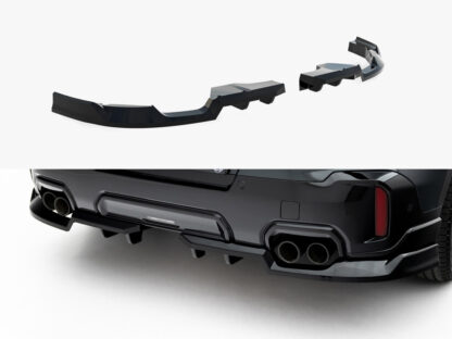 MINI U25 Countryman Rear Splitter (Vertical Bars) Maxton Design Gloss Black