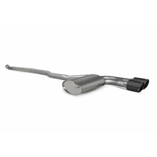 Scorpion Non Resonated Cat Back Exhaust with Carbon Ascari Tips SMNS020CF – F55 MINI Non GPF