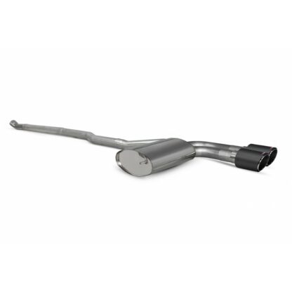 Scorpion Non Resonated Cat Back Exhaust with Carbon Ascari Tips SMNS020CF – F55 MINI Non GPF