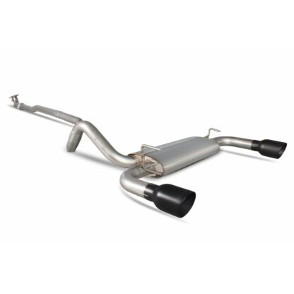 Scorpion Abarth 500/595 1.4 (IHI/Garrett Turbo) Cat-back Exhaust SFT005C Black Ceramic Tips