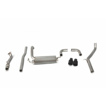 Scorpion Abarth 500/595 1.4 (IHI/Garrett Turbo) Cat-back Exhaust SFT005C Black Ceramic Tips - Image 3