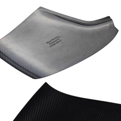 Abarth Lower Gear Surround Trim 2 Piece Genuine Carbon Fibre Cover Series 4 Restyling - Image 4
