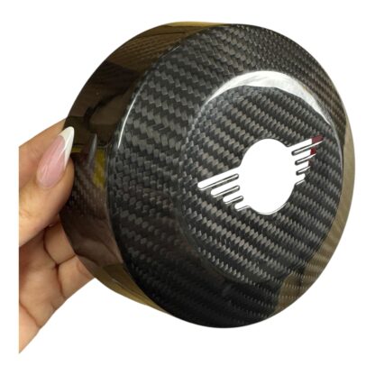 MINI Genuine Carbon Fibre Airbag Centre Cover F65 F66 F67 J01 J05 Black Show Use - Image 5