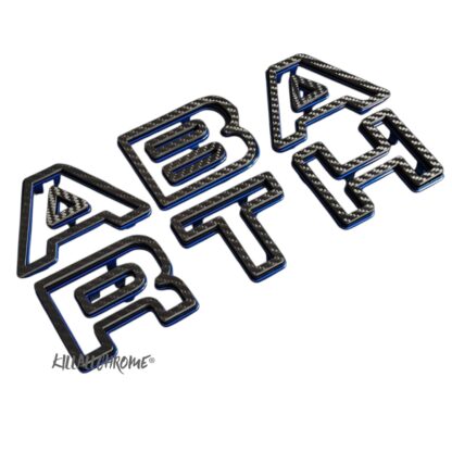 Abarth Series 4 Front Grill Lettering Clip On 500 595 695 Letters Grill Series 4 Restyling - Real Carbon Fibre - Image 9