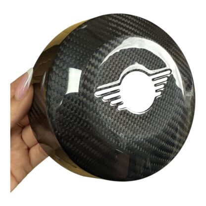 MINI Genuine Carbon Fibre Airbag Centre Cover F65 F66 F67 J01 J05 Black Show Use - Image 2
