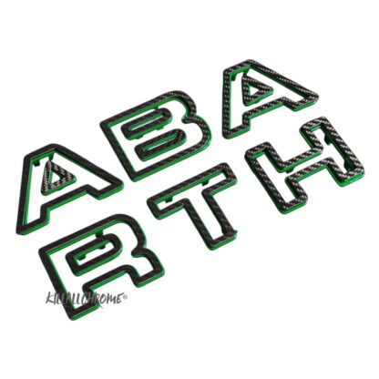 Abarth Series 4 Front Grill Lettering Clip On 500 595 695 Letters Grill Series 4 Restyling - Real Carbon Fibre - Image 10