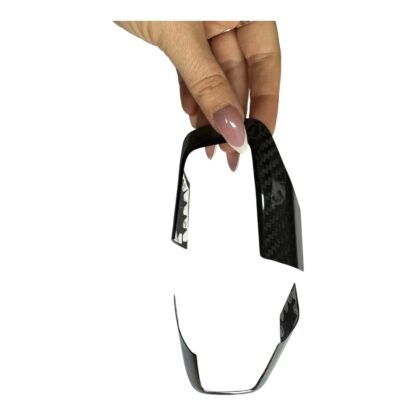 MINI Genuine Carbon Fibre Steering Wheel Spoke Covers F65 F66 F67 J01 J05 U25 Black Carbon - Image 3