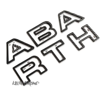 Abarth Series 4 Front Grill Lettering Clip On 500 595 695 Letters Grill Series 4 Restyling - Real Carbon Fibre - Image 11