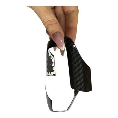 MINI Genuine Carbon Fibre Steering Wheel Spoke Covers F65 F66 F67 J01 J05 U25 Black Carbon - Image 4