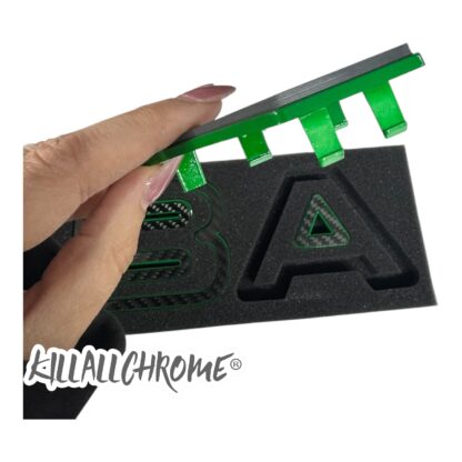 Abarth Series 4 Front Grill Lettering Clip On 500 595 695 Letters Grill Series 4 Restyling - Real Carbon Fibre - Image 16