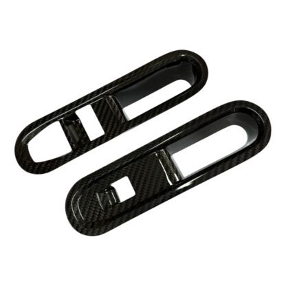 MINI J01 J05 Window Switch Surround Covers Genuine Carbon Fibre Black (PAIR) - Image 4