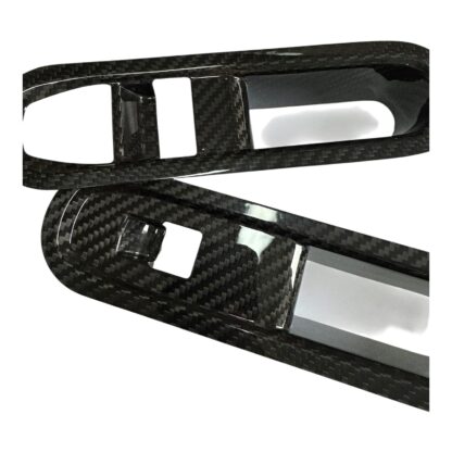 MINI J01 J05 Window Switch Surround Covers Genuine Carbon Fibre Black (PAIR) - Image 2