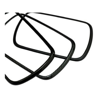 Fiat 500 / Abarth Screen Frame Surround Cover 7” - Plastic, Gloss Black - Carbon Look - Matt Black