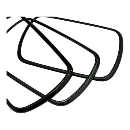 Fiat 500 / Abarth Screen Frame Surround Cover 7” - Plastic, Gloss Black - Carbon Look - Matt Black