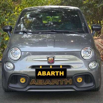 Abarth Fog Light Trim + 3 Air Vent Trim Covers 2007 - 2023 Clip on - Image 8