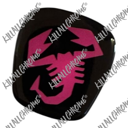 Abarth Steering Wheel Gel Badge Overlay Horn Airbag 500 595 695 - Image 2