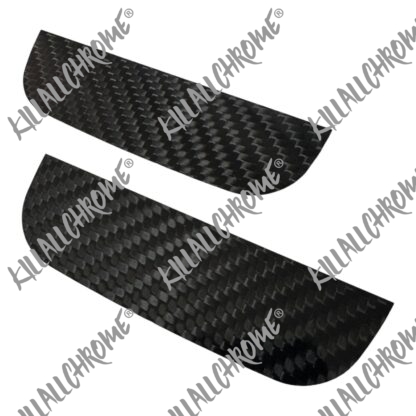 Abarth Door Storage Grab Handle Insert Sticker Genuine Carbon Fibre - Image 4