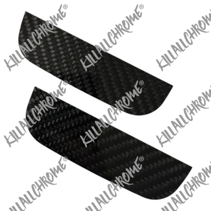 Abarth Door Storage Grab Handle Insert Sticker Genuine Carbon Fibre - Image 5