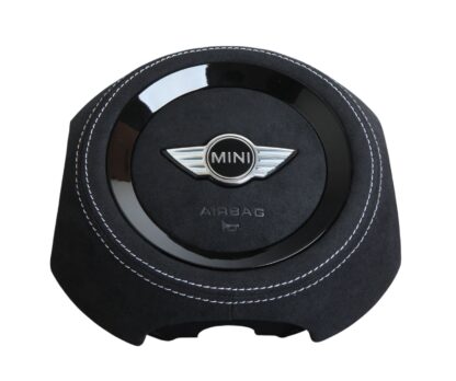 MINI R Series Airbag Cover Replacement - R55 R56 R57 R58 R59 R60 R61 Alcantara - Perforated Leather (Copy) - Image 10