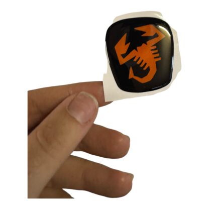 Abarth Steering Wheel Gel Badge Overlay Horn Airbag 500 595 695 - Image 8