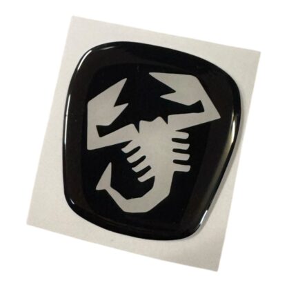 Abarth Steering Wheel Gel Badge Overlay Horn Airbag 500 595 695 - Image 10