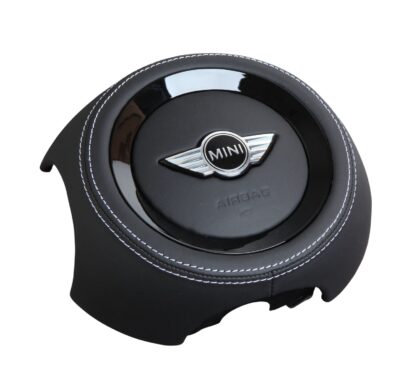 MINI R Series Airbag Cover Replacement - R55 R56 R57 R58 R59 R60 R61 Alcantara - Perforated Leather (Copy) - Image 3