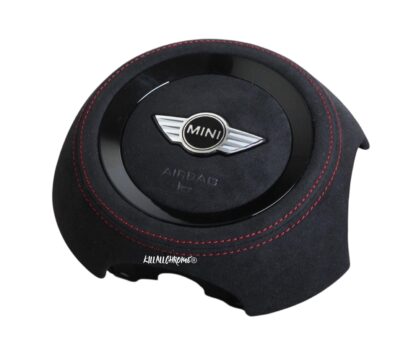 MINI R Series Airbag Cover Replacement - R55 R56 R57 R58 R59 R60 R61 Alcantara - Perforated Leather (Copy) - Image 5