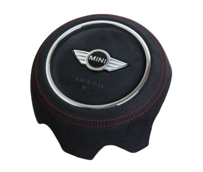 MINI F Series Airbag Cover Replacement - F54 F55 F56 F57 F60 Alcantara - Perforated Leather - Image 3