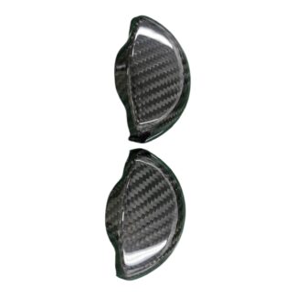 Genuine Carbon Fibre Seat Belt Pillar Hook Covers (PAIR) Abarth 500 595 695