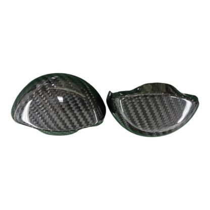 Genuine Carbon Fibre Seat Belt Pillar Hook Covers (PAIR) Abarth 500 595 695 - Image 3