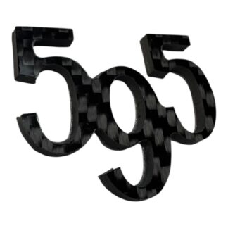 Abarth Genuine Carbon Fibre '595' OR '695 Replacement Badges Black