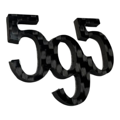 Abarth Genuine Carbon Fibre '595' OR '695 Replacement Badges Black