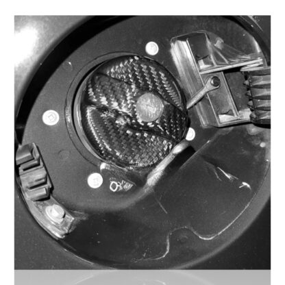 Abarth Fiat 500/595 Internal Fuel Petrol Gas Cap Cover Genuine Carbon - Image 5