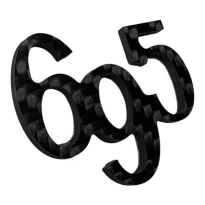 Abarth Genuine Carbon Fibre '595' OR '695 Replacement Badges Black - Image 5
