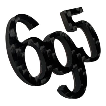 Abarth Genuine Carbon Fibre '595' OR '695 Replacement Badges Black - Image 4