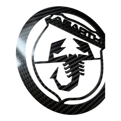 Abarth Genuine Carbon Fibre '595' OR '695 Replacement Badges Black - Image 3