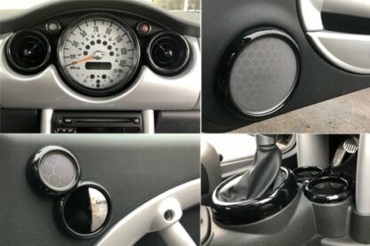 R50 R52 R53 Interior Ring Kit Gloss Black 13 Piece - Image 9
