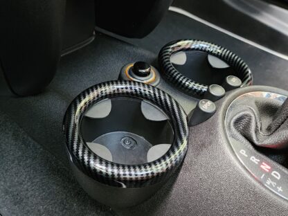 MINI Gen 2 Front Cup + Rear Cup Holder Surround Ring Covers - R55 R56 R57 R58 R59 3 Piece - Image 4