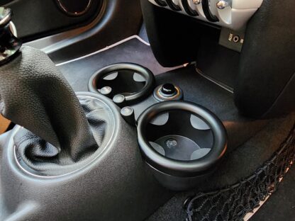 MINI Gen 2 Front Cup + Rear Cup Holder Surround Ring Covers - R55 R56 R57 R58 R59 3 Piece - Image 2