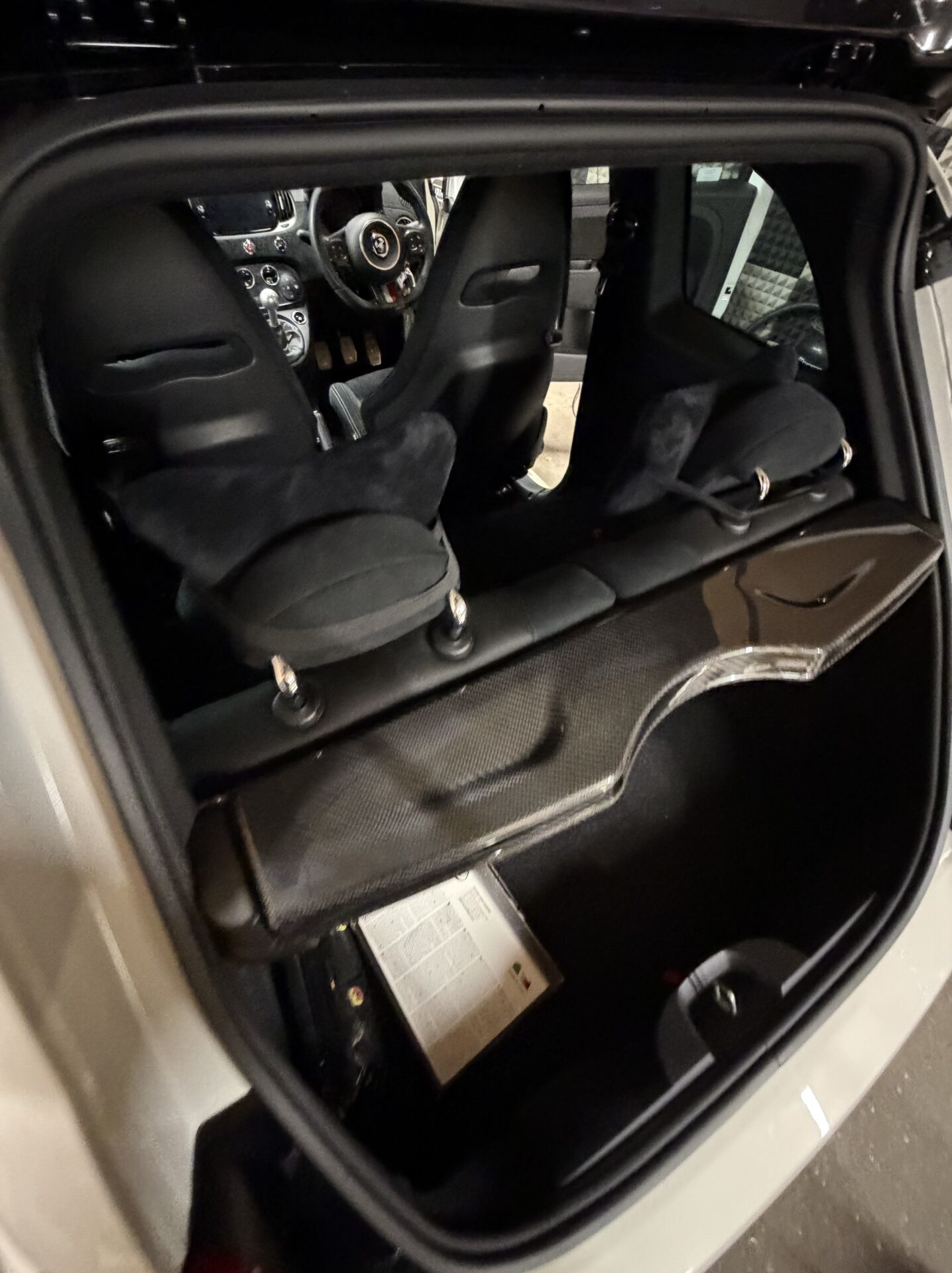 For Abarth 500 / 595 / 695 Parcel Shelf - Genuine Carbon Fibre - Image 6