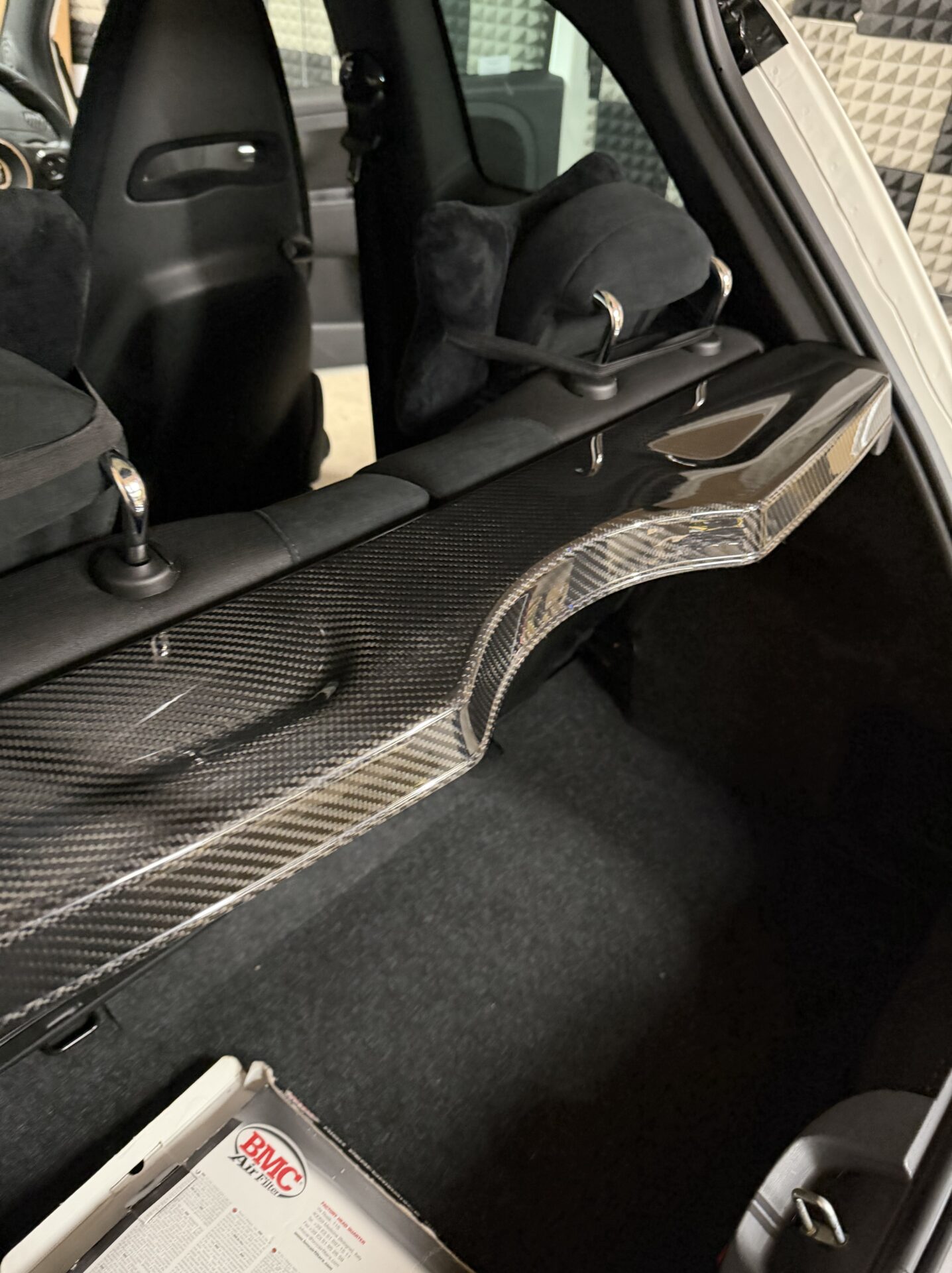 For Abarth 500 / 595 / 695 Parcel Shelf - Genuine Carbon Fibre - Image 4