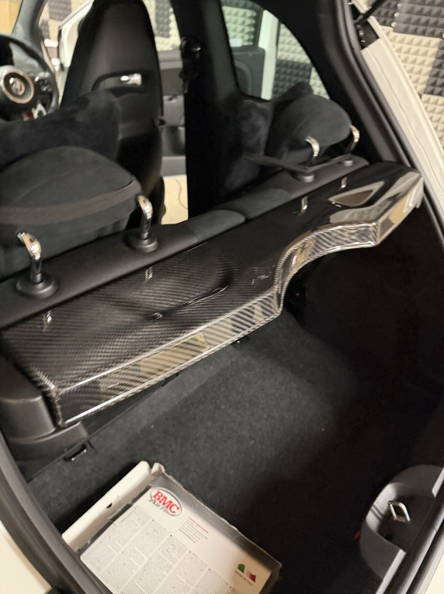 For Abarth 500 / 595 / 695 Parcel Shelf - Genuine Carbon Fibre - Image 3