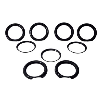 MINI Gen 2 Front Cup + Rear Cup Holder Surround Ring Covers - R55 R56 R57 R58 R59 3 Piece - Image 11