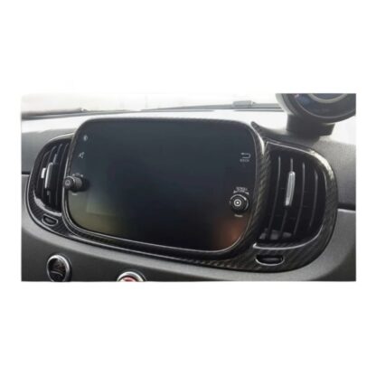 500 595 695 Abarth Full Screen + Air Vent Surround Cover Genuine Carbon Fibre 7” - Image 4