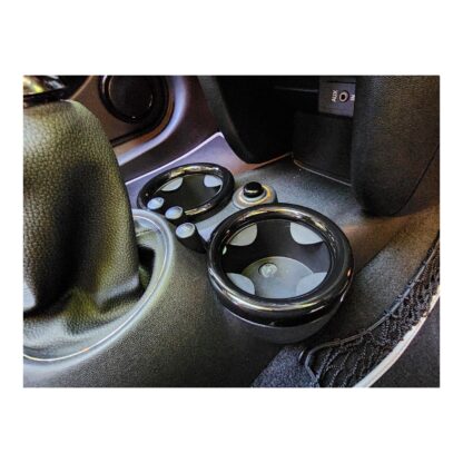 MINI Gen 2 Front Cup + Rear Cup Holder Surround Ring Covers - R55 R56 R57 R58 R59 3 Piece - Image 13