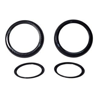 MINI Front Door Card Speaker Surround Ring Covers - R55 R56 R57 R58 R59 4 Piece