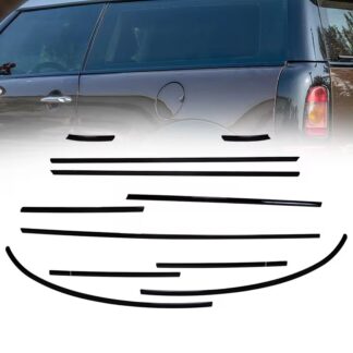 Stick On Black Gloss Strips for MINI R55 Clubman Belt Line 2007 - 2013 Beltline