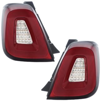 Abarth Rear LED Tail Lamp Replacements Pair Series 4 Fiat 500 595 695 2016-2024