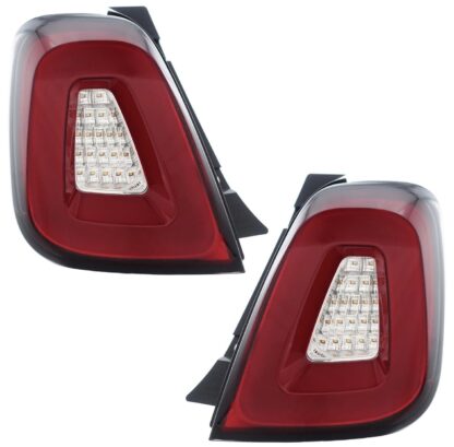 Abarth Rear LED Tail Lamp Replacements Pair Series 4 Fiat 500 595 695 2016-2024